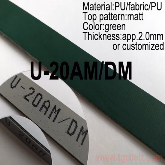 Nastro trasportatore in PU per apparecchiature di stampa digitale, industria del cartone ondulato