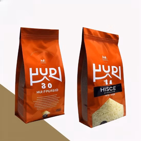 Borsa per imballaggio di bevande solide con fondo quadrato con chiusura quadrupla e custodia in plastica per alimenti con cerniera